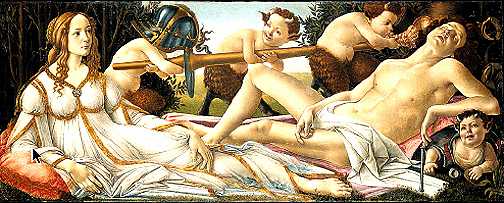 Арес и Афродита (Автор - Сандро Ботичелли, 1657)
